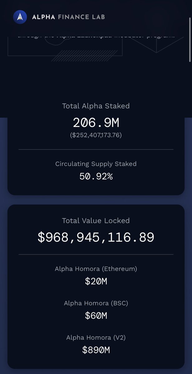 OSC_95's tweet image. 50.92% is staked🔥🚀
$Alpha #AlphaFinanceLab