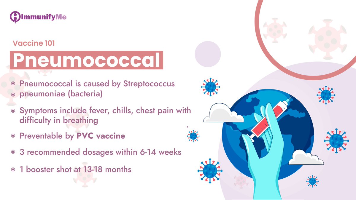 immunifyme's tweet photo. #Pneumococcal disease infects your ears, nose, and blood and can lead to pneumonia and meningitis. This can be prevented by getting your child vaccinated in time. 
So, why wait? https://t.co/QXMcxHNjgi