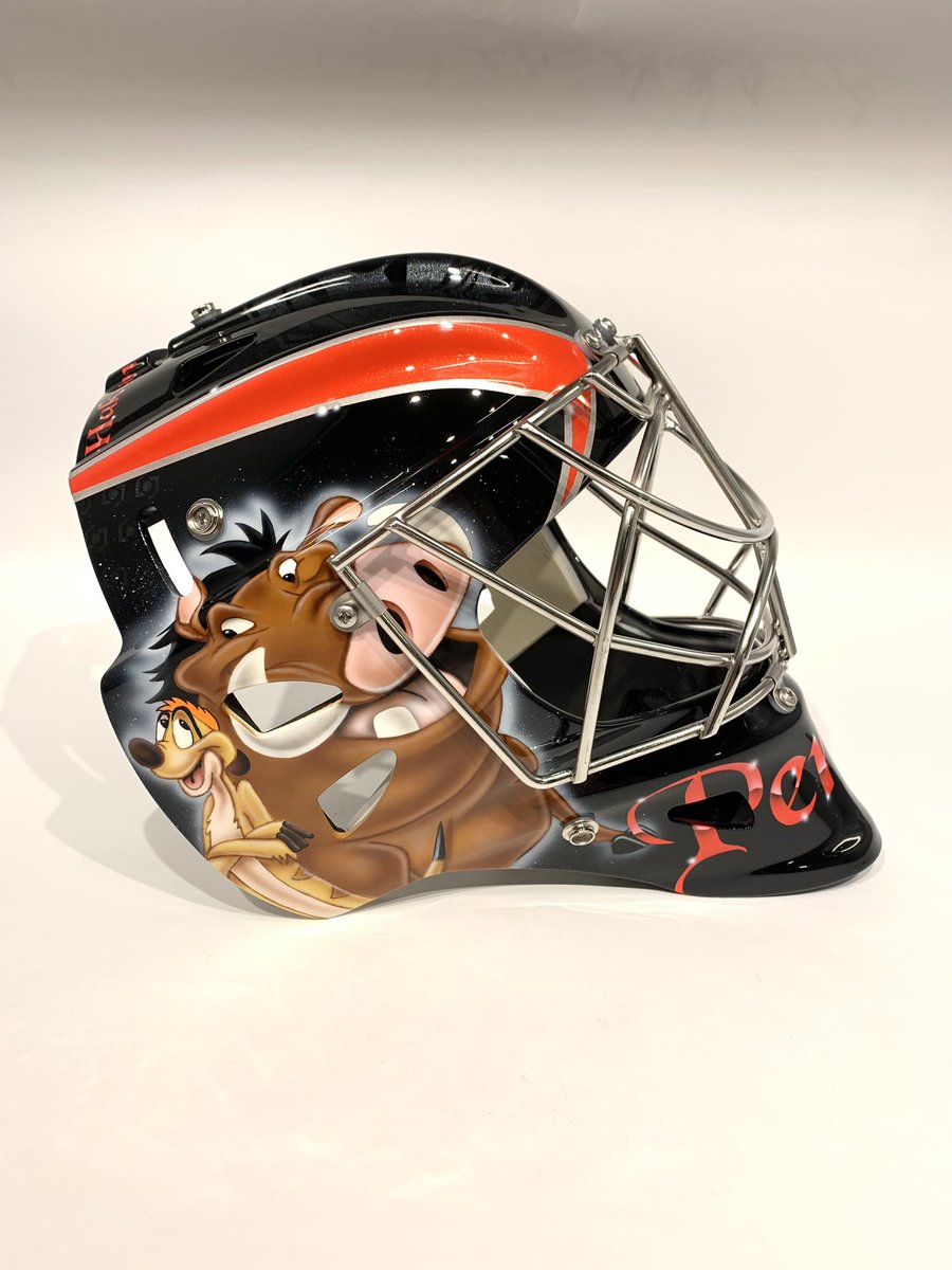 TemeDesign's tweet photo. - Jyske -
Maria Perkkola
Team: Laitilan Jyske, Ringette
Mask: Wall W7
2021

Marian uuden maskin väritys yhdistyy joukkueeseen ja uuteen varustesettiin. Oikealla Timon ja Pumba ja vasemmalla Marian Elsa-koira. #ringette #laitilanjyske #temedesigns https://t.co/XbwDqy5QTc