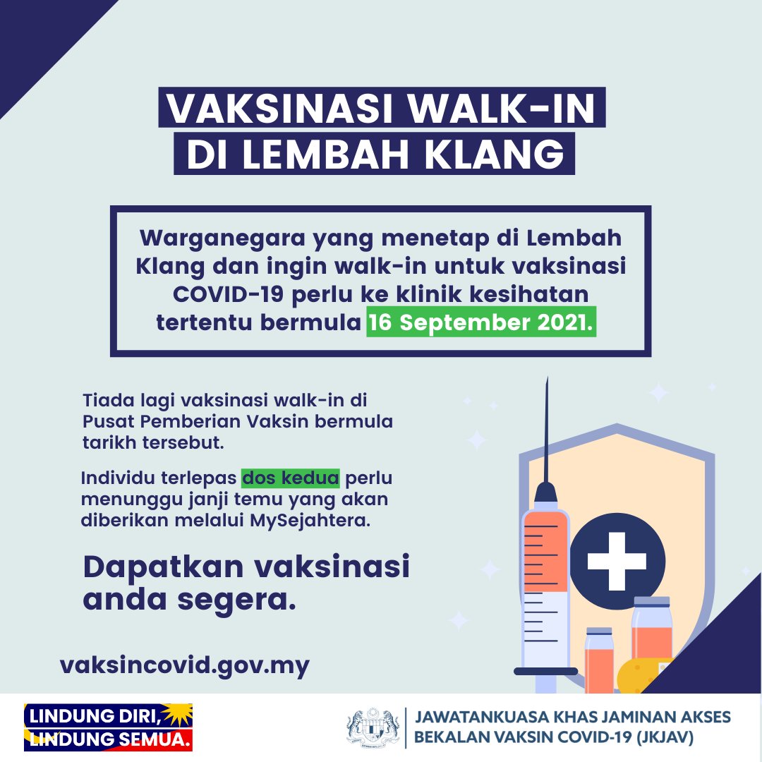 Boleh walk in untuk vaksin