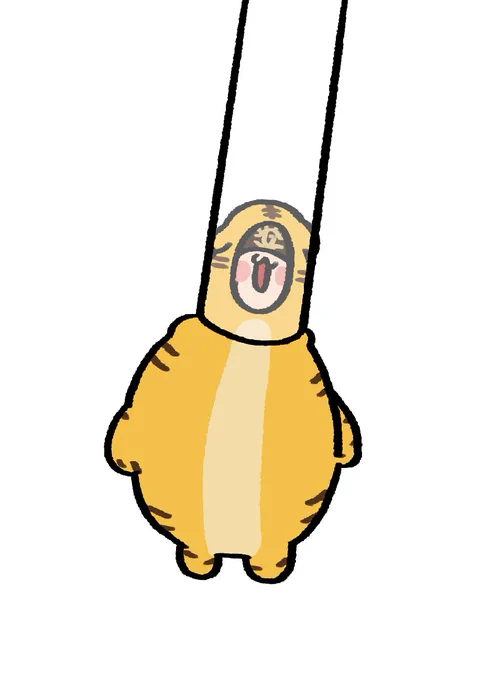 吸われるコトラちゃん 