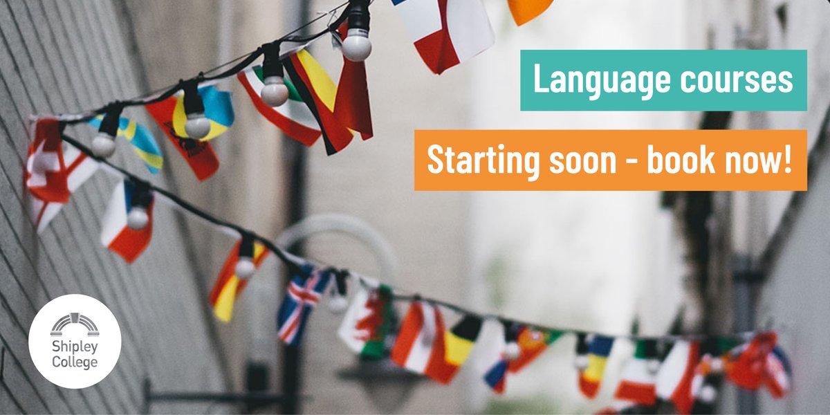 Booked a holiday to get some winter sun and need to brush up on the local language? Learn Spanish, French and Italian at all levels with courses starting at the end of September. Book now! shipley.ac.uk/courses/catego…