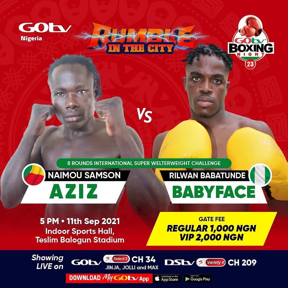 flykiteboxing's tweet photo. GOtv Boxing Night is here again π₯π₯π₯π₯
Happening at the Teslim Balogun Stadium this Saturday the 11th of September!
See you at the Stadium, no forget to hold you Ticket money oooo π€·ββοΈπ€·ββοΈπ€·ββοΈπ€·ββοΈπ€·ββοΈ
@gotvng @dstvnigeria @flykiteboxing #flykiteboxing #Gotvboxing #GOtv #rumble https://t.co/KhG9mNhcSd