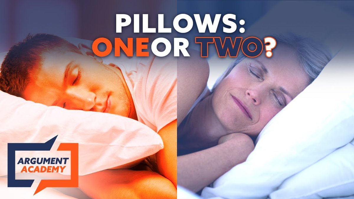 argumentacademy's tweet photo. Time for a pillow fight!

How many pillows should you have in bed at night?

Leave us a comment, then watch the video…

https://t.co/0EFgnb1fOZ https://t.co/zly03U2fN8