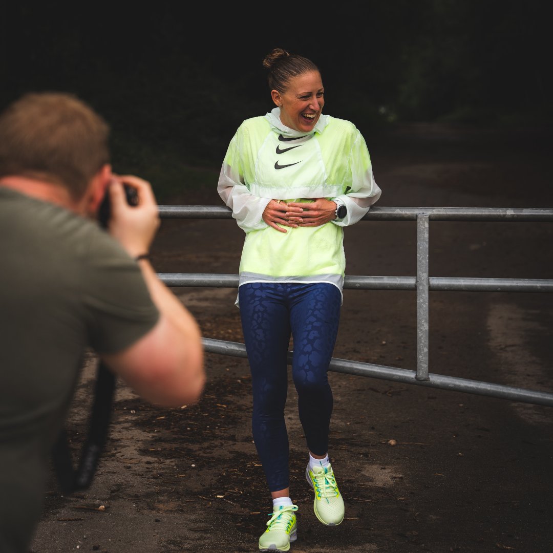 #Triathlete <a href="/jodiestimpson/">Jodie Stimpson</a> looking good in green 🔥

Behind the scenes from Jodie's #photoshoot with <a href="/sportsshoes_com/">sportsshoes_com</a> for the #Nike Air Zoom Pegasus 38 ⚡

#GreaterTogether #sport #athlete #agency #NikeRunning