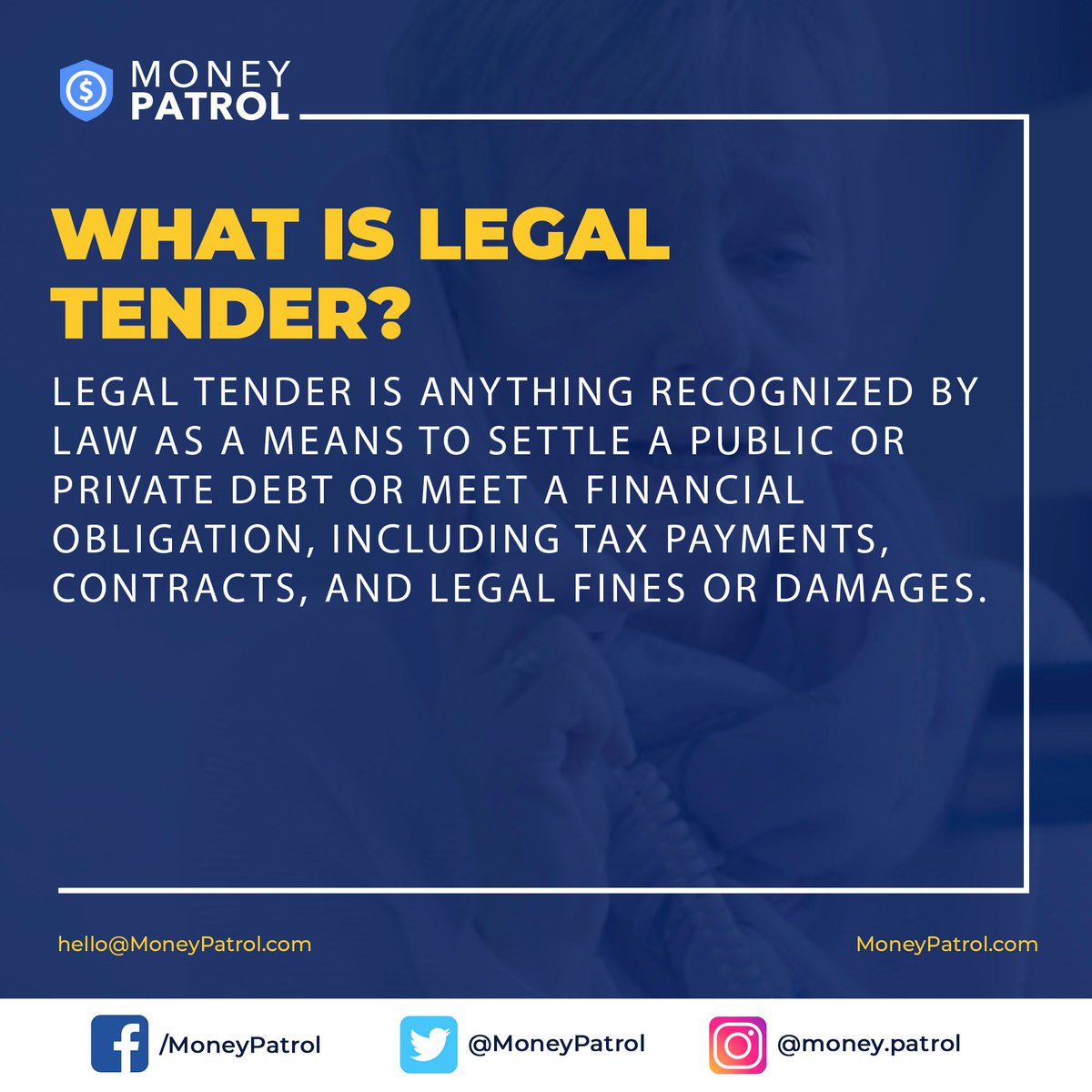 Information: 

What Is Legal Tender?

Legal tender is anything recognized by law as a means to settle a public or private debt or meet a financial obligation, including tax payments, contracts, and legal fines or damages.

#MoneyPatrol #MoneyPatrolBudget #PersonalFinance