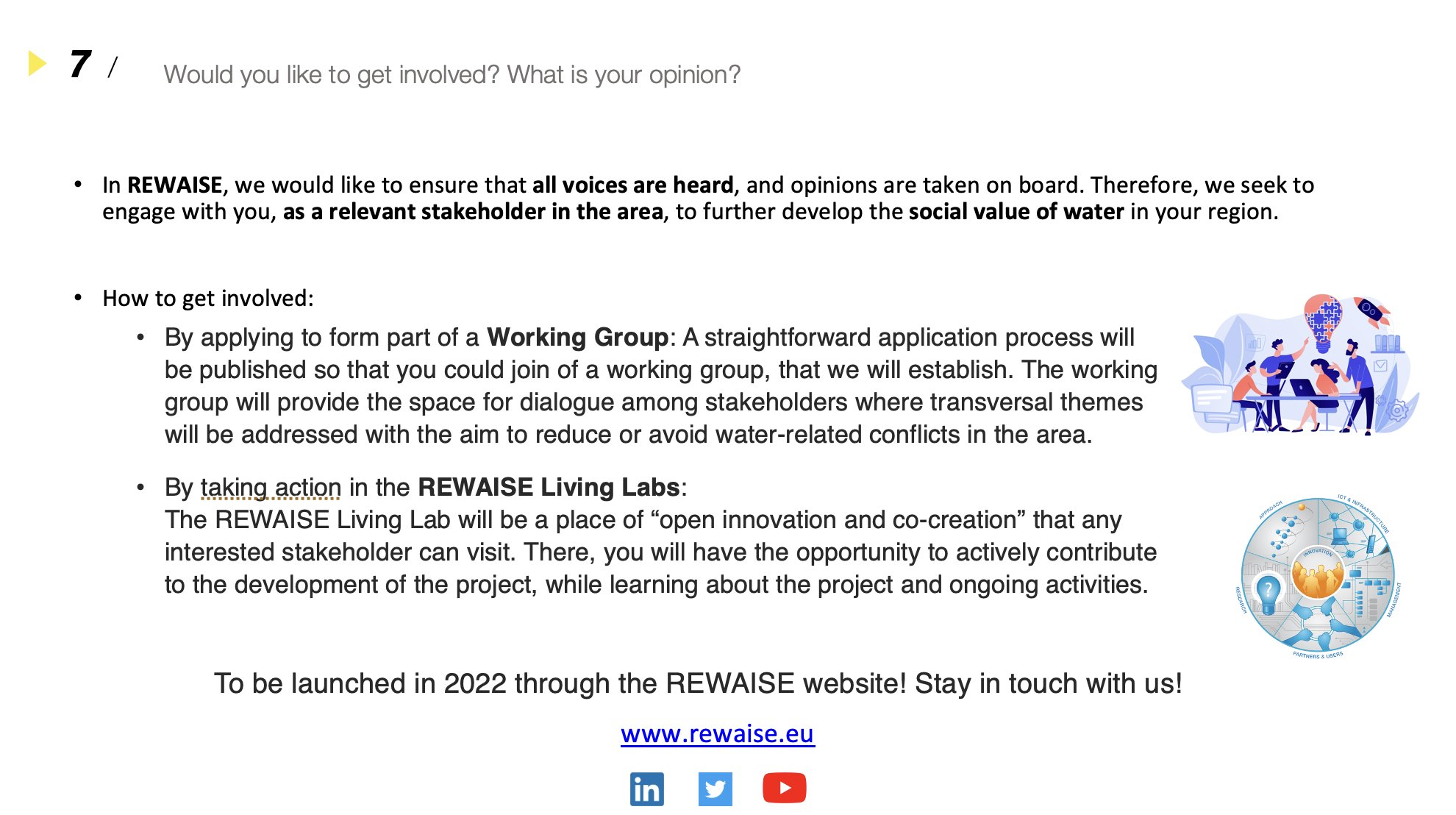 ENoLL on Twitter: "We are just launching a working group in @REWAISE_EU for  allowing dialogue among all stakeholders among the #smart #water  #communities. Come and join us for more info! You can