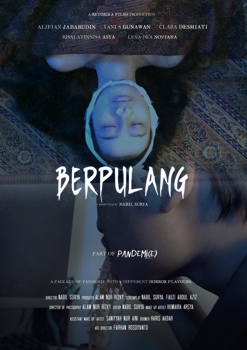 Berpulang
Dir : <a href="/nabillsurya/">Nabil Surya</a> 

Ilham terbangun dari tidurnya di tengah malam karena lapar. Ilham pun terpaksa membuat mie instan, walaupun dengan terpaksa melawan rasa takutnya. Karena kakaknya baru saja meninggal, sementara jenazah sang kakak masih terbujur di ruang tengah.