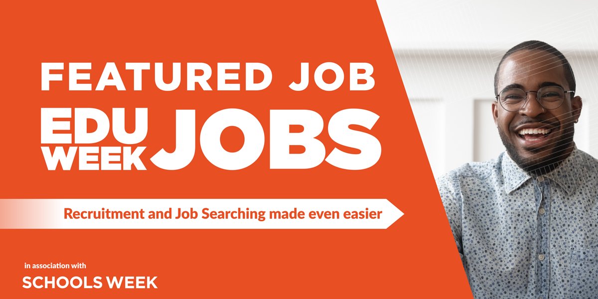 📣Featured job alert 

ℹ️ Role | Headteacher
🏢 Org | Brigshaw Learning Partnership 

📍Location | Leeds
💷Salary |  L16– L22 (£61,166 - £70,745) dependent on experience
🗓️Deadline | 20-09-2021

More info educationweekjobs.co.uk/job/9592-headt…