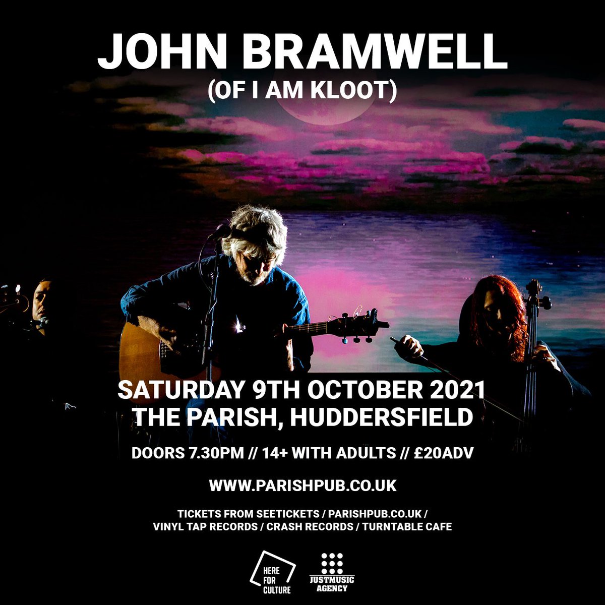 Parish (@parishhudd) on Twitter photo NEW SHOW! <a href="/iamJohnBramwell/">Henry Bramwell</a> (of I Am Kloot) will play Parish on Sat 9th October. Tickets on sale now via <a href="/Crash_Records/">Crash Records</a> <a href="/vinyltaprecords/">Vinyl Tap Records</a> & bit.ly/JOHNBRAMWELL-H… 🙌 NEW SHOW! <a href="/iamJohnBramwell/">Henry Bramwell</a> (of I Am Kloot) will play Parish on Sat 9th October. Tickets on sale now via <a href="/Crash_Records/">Crash Records</a> <a href="/vinyltaprecords/">Vinyl Tap Records</a> & bit.ly/JOHNBRAMWELL-H… 🙌