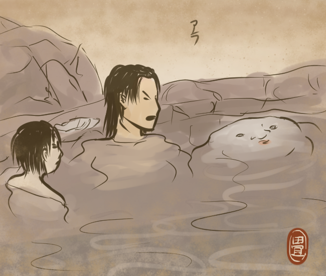 温泉の妖怪 