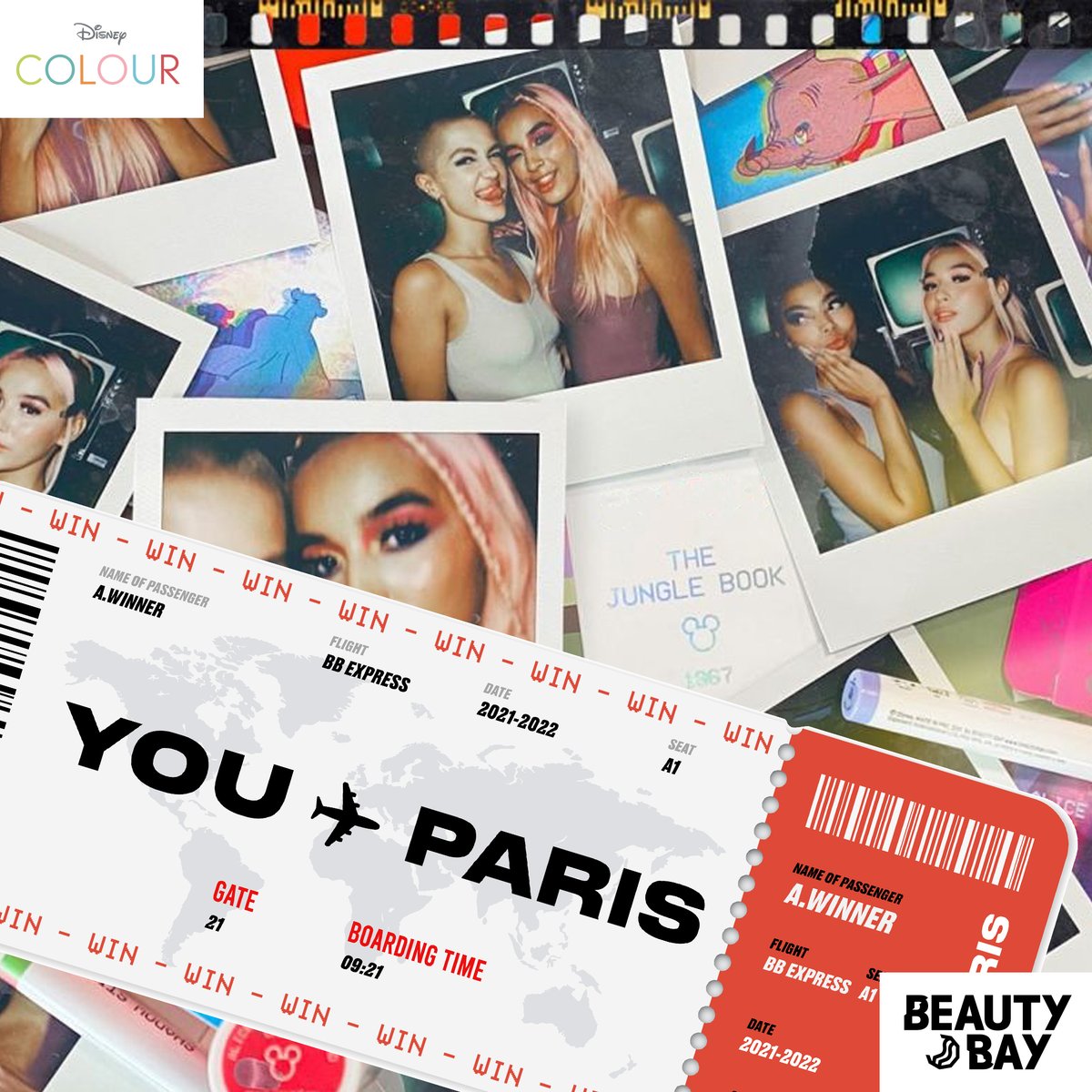 beautybay's tweet image. 🏰 WIN A TRIP TO A LEADING THEME PARK IN FRANCE 🏰 For you &amp;amp; a friend 👯‍♀️ Flights &amp;amp; accommodation included 🤑✈

TO ENTER: 
- Make sure you're following us👆
- Like &amp;amp; RT this post
- Comment #DisneyColourAndBEAUTYBAY below

09/09/2021 - 23/09/2021 18 OR OVER bit.ly/38OTu95
