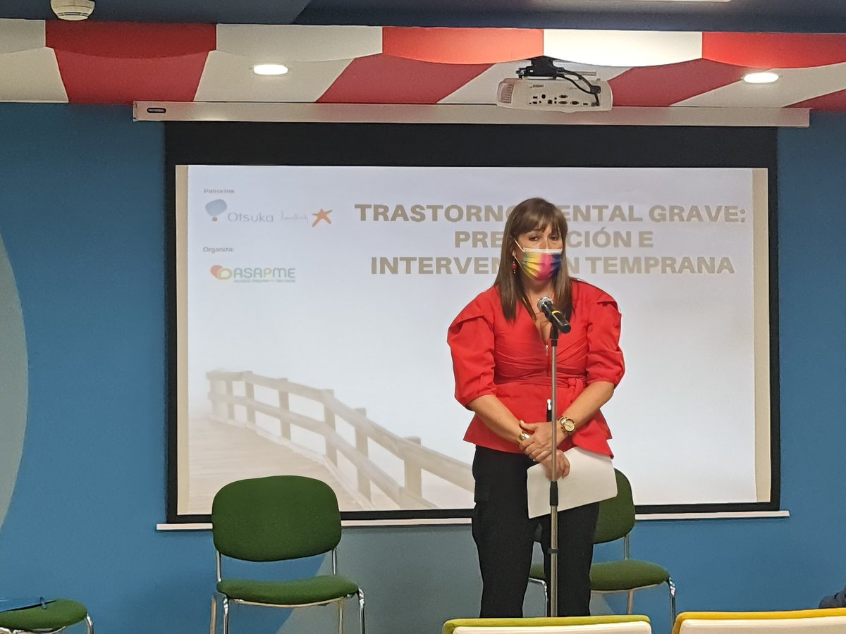 ASAPMEAragon's tweet photo. ✴ Sira Repollés, consejera de sanidad del @GobAragon ha inaugurado la jornada de prevención en salud mental organizada por @ASAPME y @LundbeckES
✴La consejera ha destacado la apuesta por la prevención y la permanencia del paciente en su entorno con apoyos sociales y sanitarios https://t.co/wH7RrSUP7T