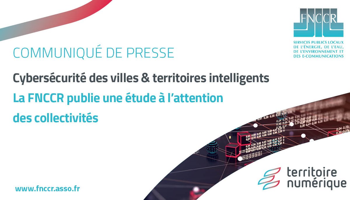 fnccr's tweet photo. [Communiqué de #presse] 📑

#Cybersécurité des villes et #territoires intelligents 🔒🏢
La @fnccr publie une étude à l'attention des #collectivités 📊

➡️ https://t.co/qyiC4m1qrA https://t.co/xzk1sPLCyP