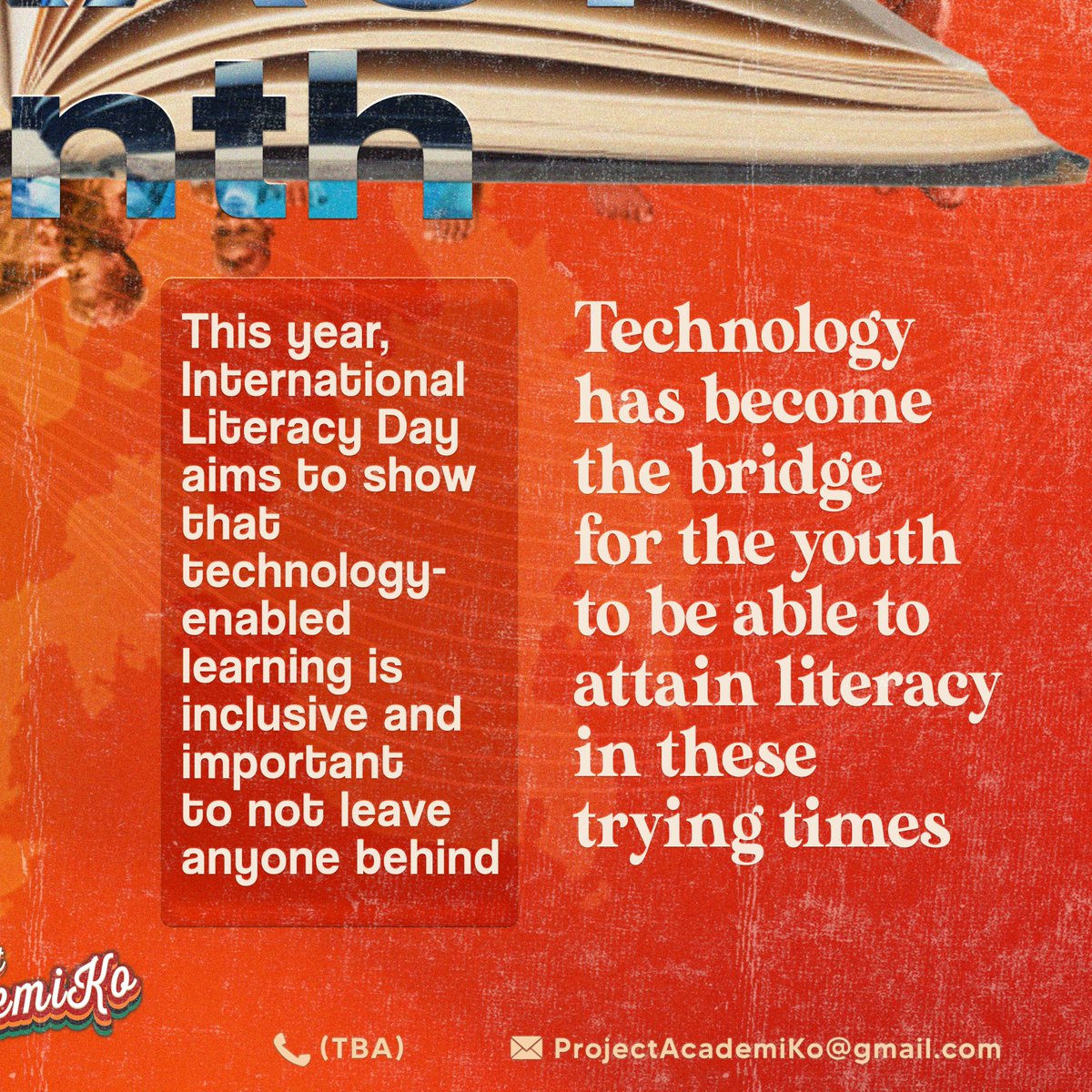 You’re blessed if you can read and understand this! This year's #InternationalLiteracyDay emphasizes the importance of making sure that no one is left behind! #LiteracyIsForEveryone