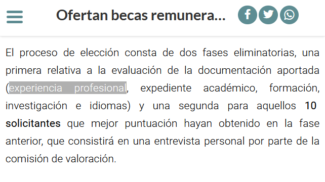 Os dejamos un par de capturas con los requisitos de una beca de “formación” que acaba de publicar la <a href="/unicomplutense/">Complutense</a> 

🔴¿Qué opináis? Os leemos