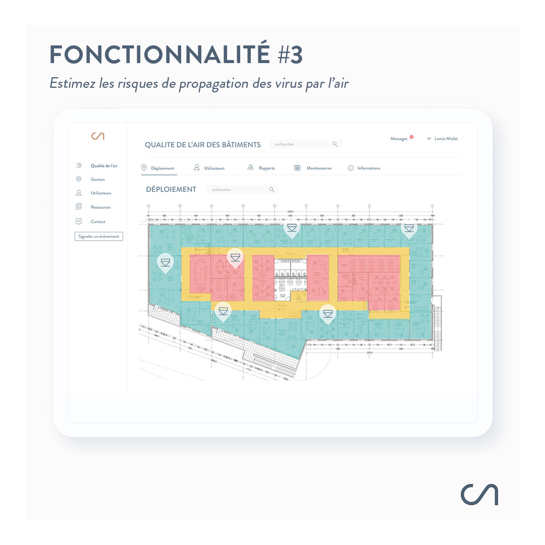 #3 Estimez les risques de propagation des #virus par l’#air

Visualisez en temps réel une #cartographie des zones concernées par un risque de #propagation des virus. Ainsi, vous pouvez #agir immédiatement.

N'hésitez pas à nous contacter pour une démo en moins de 30min.