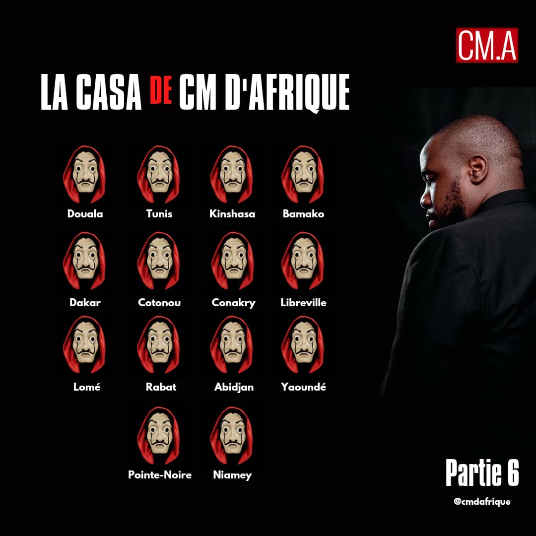 chedjoukm's tweet image. Pour l'annonce de la saison 6 des #CMDALive (Community Managers d'Afrique) sur @cmdafrique, je vous propose de deviner les participants qui se cachent derrière les noms de ces villes africaines ✌🏾