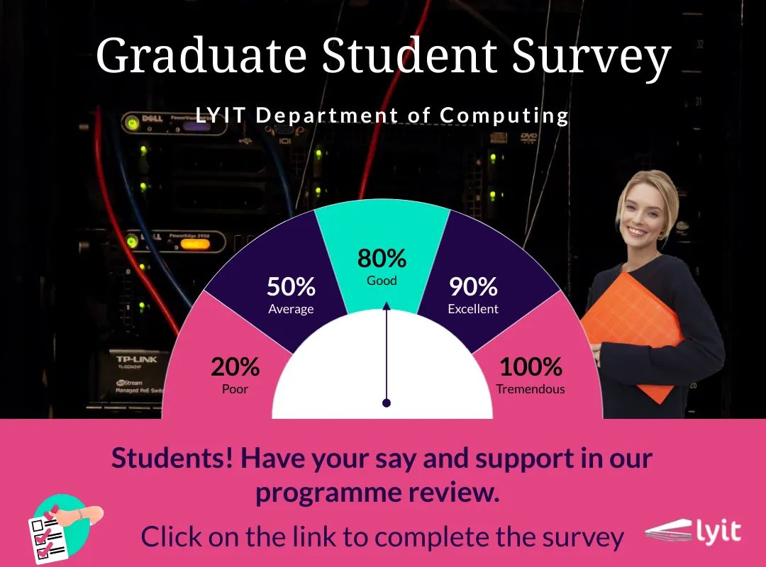 LYITComputing's tweet image. ATTENTION PAST Students - We want to hear from our **Post-Graduate** students! Tell us what you think about your course and help us improve it! forms.office.com/r/wZL9ASGnLW