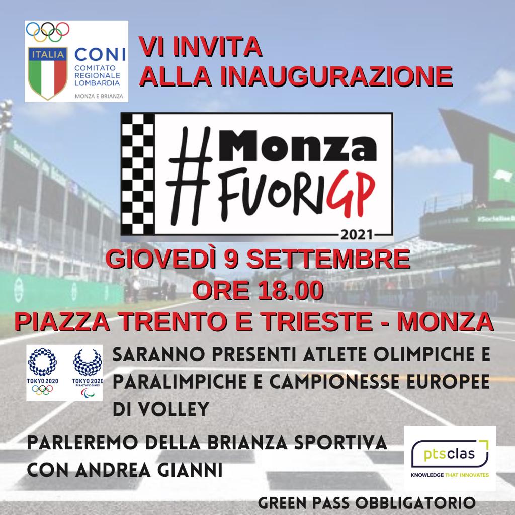 ptsclas's tweet image. Oggi @Ptsclas sarà presente all’inaugurazione del “Monza FuoriGP 2021“, la rassegna di eventi organizzati in occasione del GP di F1: su invito della delegazione CONI di Monza e Brianza parleremo della realtà sportiva brianzola in qualità di curatori dell’Indice di Sportività.