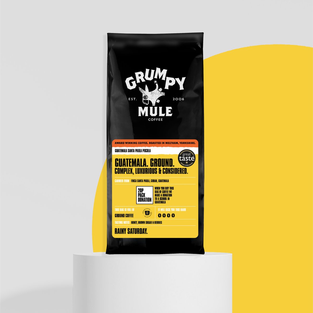 We have had a strong relationship with the community around Finca Santa Paula in Coban, Guatemala for many years, and we support them to help make sure that all the children of that community get a great education by donating 20p per pack of Guatemala Pocola sold to their school.