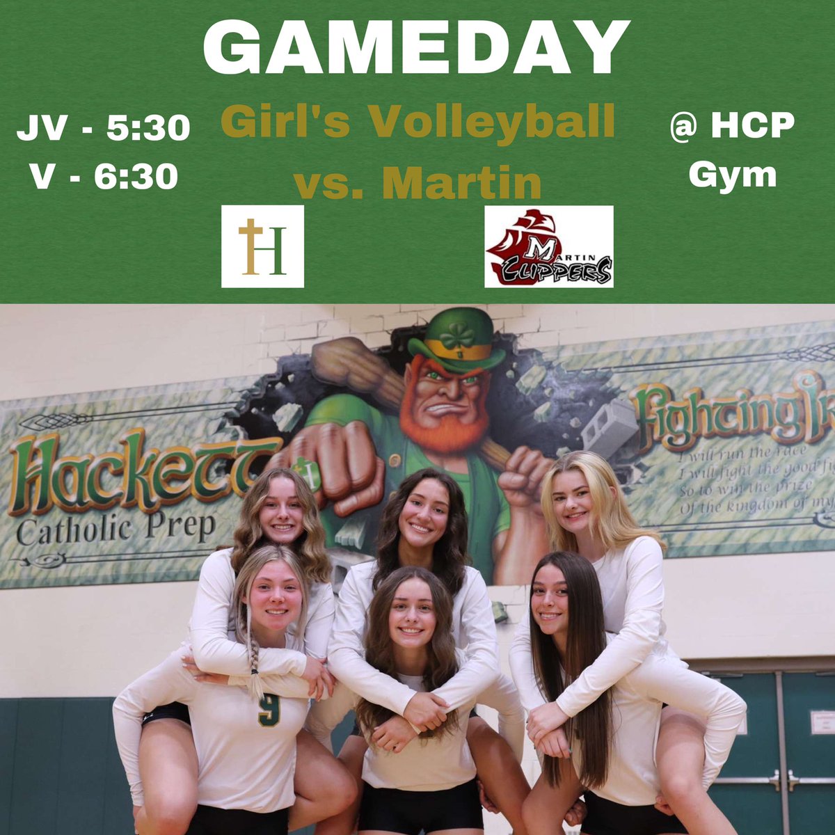 HCPIrishSports's tweet image. @hackettvball starts their season against Martin, @HCPBoysTennis plays Kalamazoo Christian (again), and @UnitedFootball_ JV travels to Schoolcraft. Good luck to all!