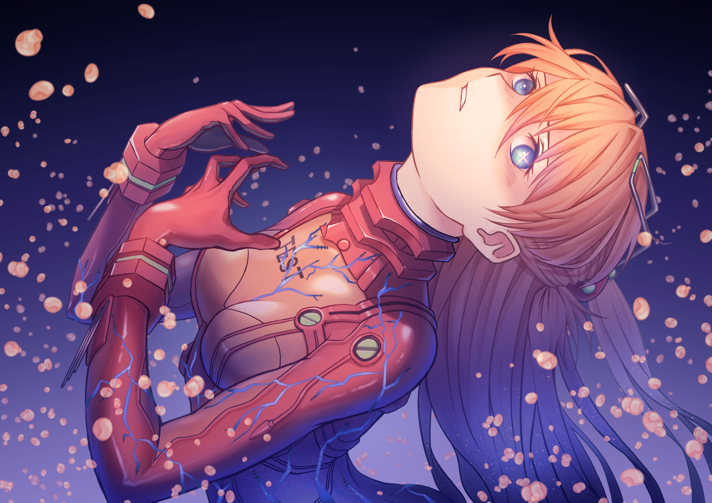 かきお 第9の使徒とアスカ イラスト エヴァンゲリオン Evangelion T Co hcesf667 Twitter