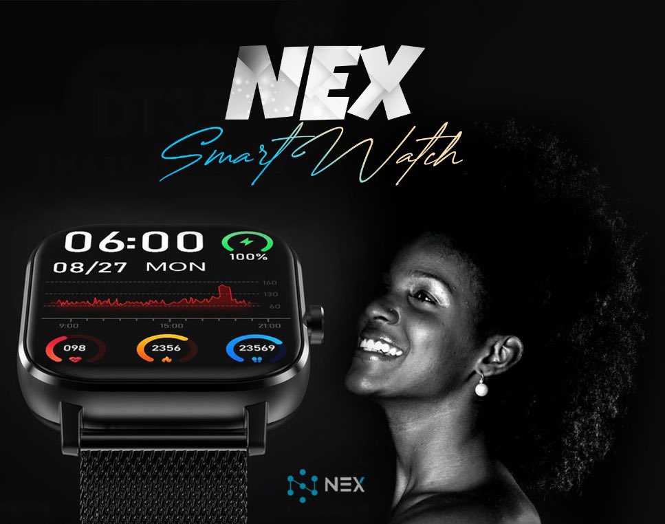 nexglobalgh's tweet photo. NEX DT 35 Smart Watch
-Daily Steps
-Calories
-Heart Rate
-Blood pressure
-Make and receive calls on the go etc.
#smartwatch #nex #nexsmartwatch https://t.co/amxBwtQijd