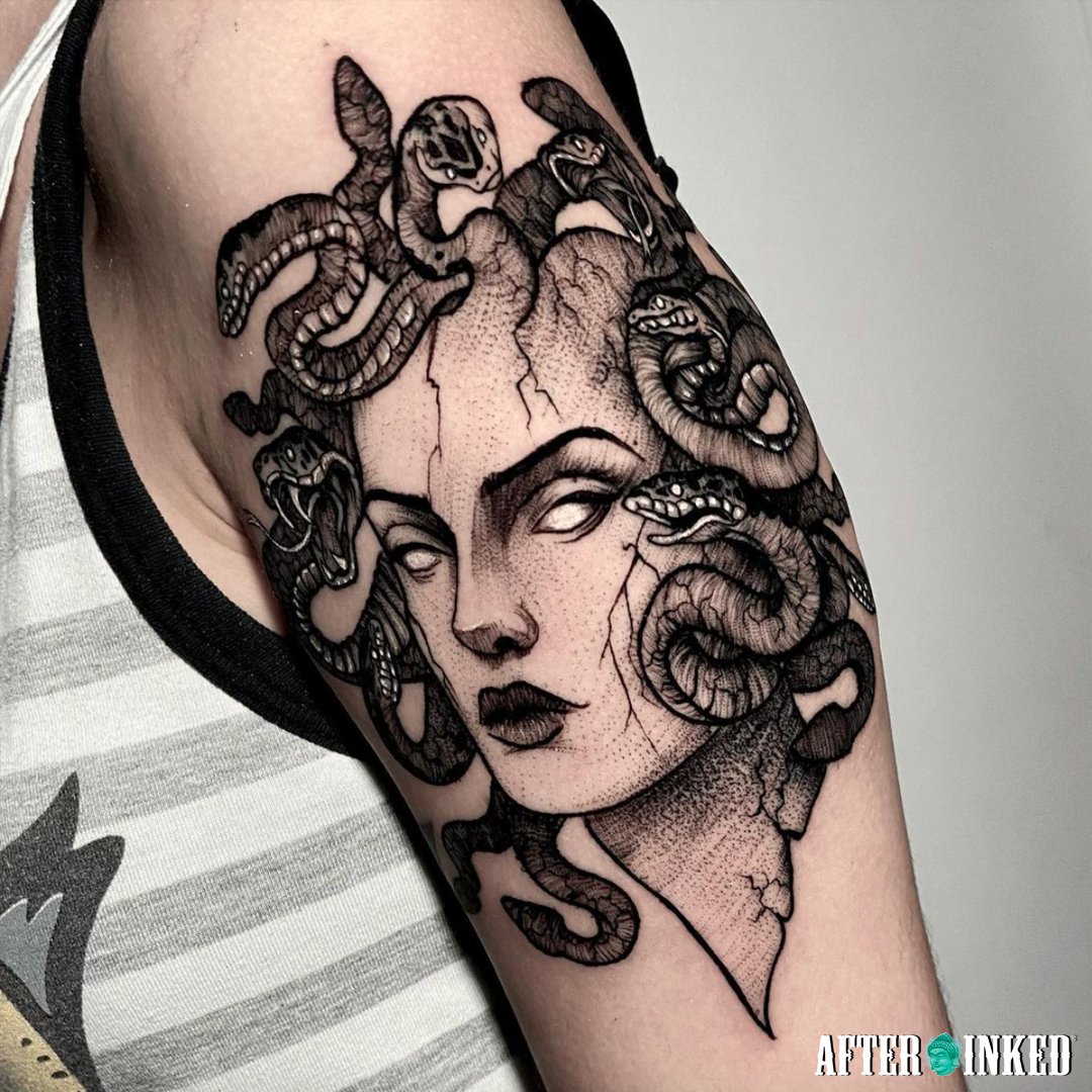 Skinner Ink Tattoos  Broken medusa face by Hannah  Facebook