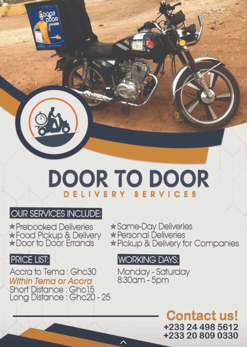 DeliveryDoor's tweet photo. Fast n reliable 

#GoodMorningGhana #NowhereCool5YearsOn #CitiCBS Do or Die Accra Sports stadium Sonnie Badu https://t.co/qwXRctoCys