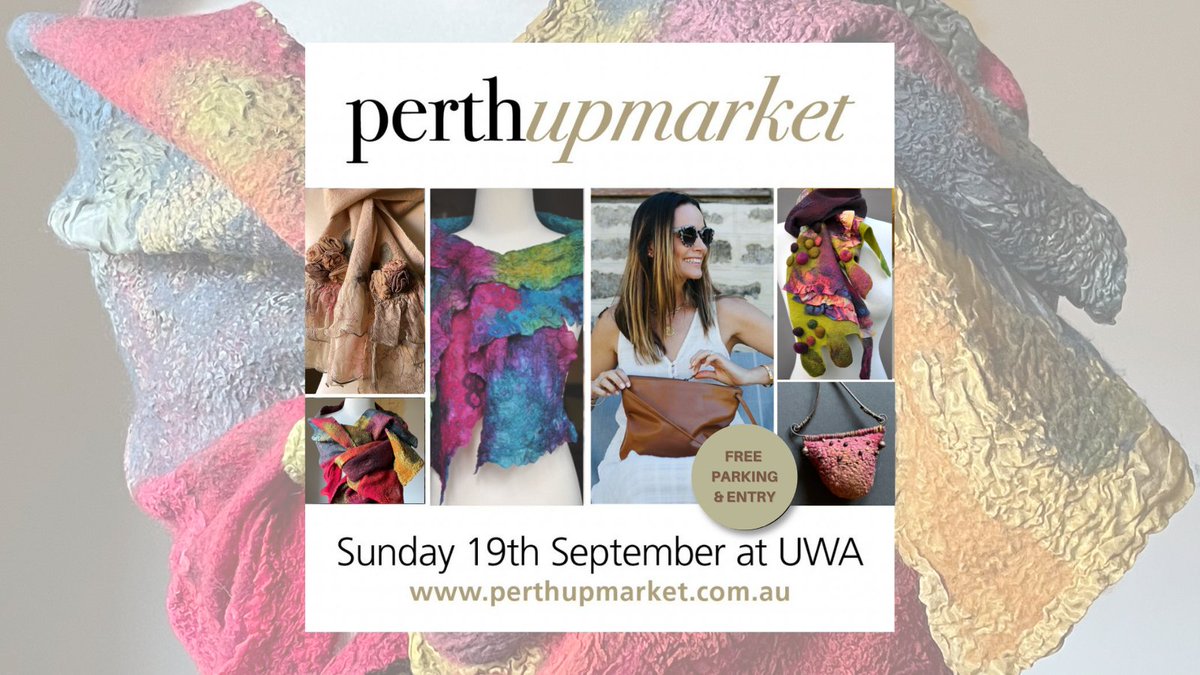 chat2mario's tweet photo. The much anticipated #perthupmarket is only a few sleeps away.

This event usually attracts over 10,000 people and there are plenty of amazing offerings from local designers and makers. Will you be there?
https://t.co/kqHnpluZ5f

#wearableart #accessories #giftsforher #scarves https://t.co/bJCUEU6Oz0