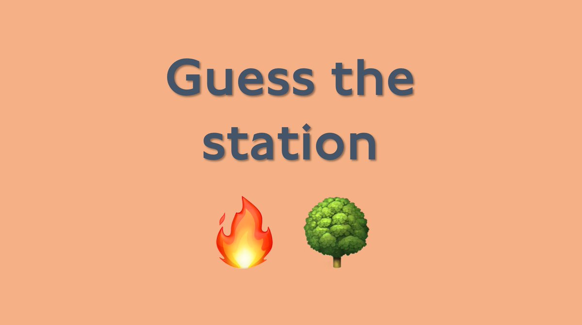 Can you #GuessTheStation? 🔥 🌳