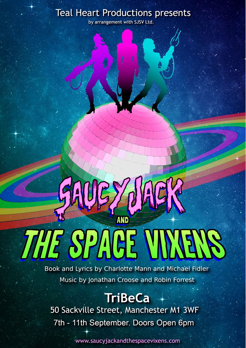 Due to unforeseen circumstances we’ve had to postpone the final 3 performances of Saucy Jack and the Space Vixens. We are working out some new dates and will announce soon! Apologies to those of you that have bought tickets, you should have received an email from <a href="/GMFringe/">Greater Manchester Fringe</a> team🧡
