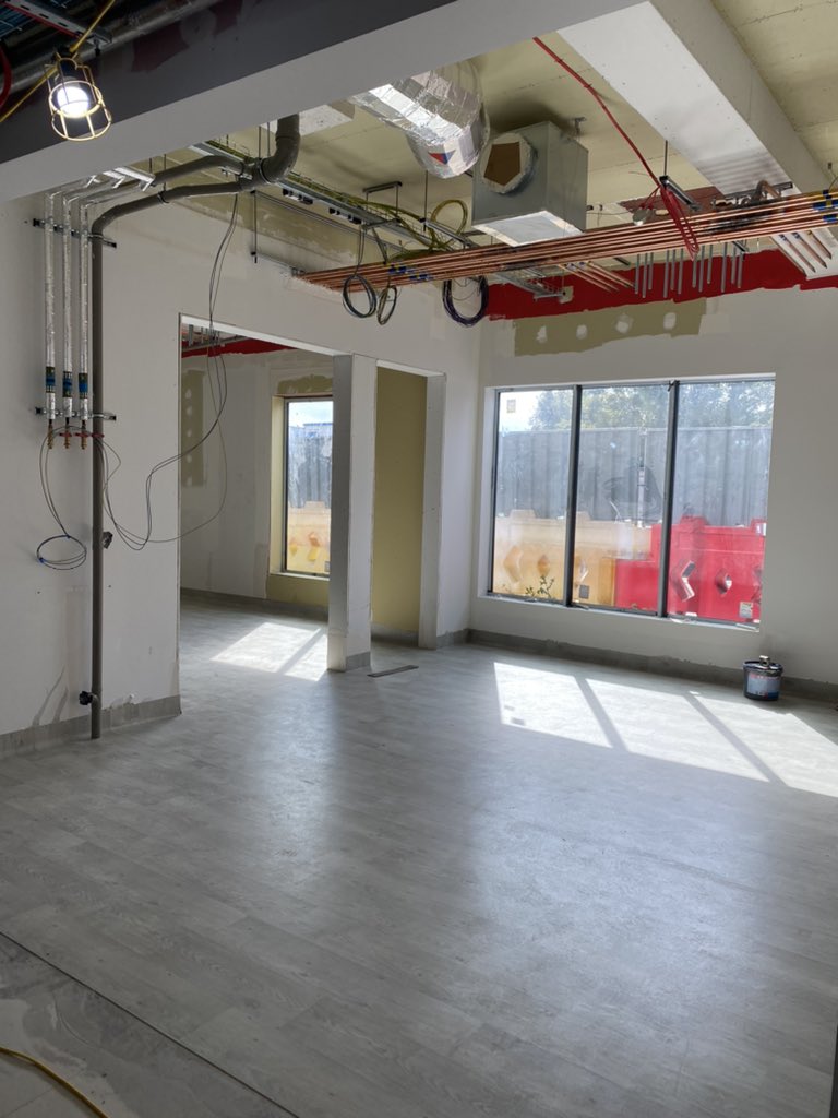 A chance to walk our new ICU building this morning and see the progress. It’s an Estates thing I’m sure but it’s always the bits above the ceiling that interests me 😁