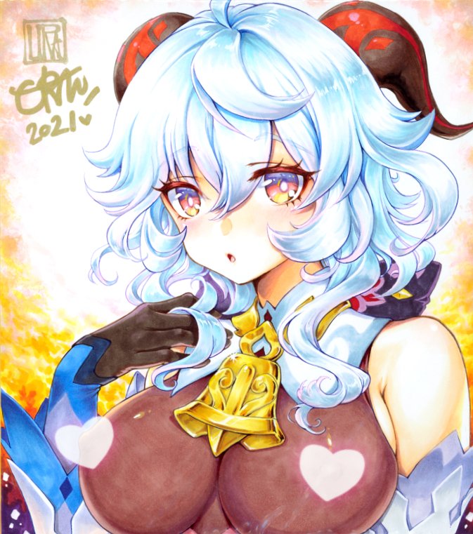 今日の色紙352日目
原神 甘雨

#描いた色紙なるべく毎日アップする
#コピック #アナログ絵 #原神 #甘雨 