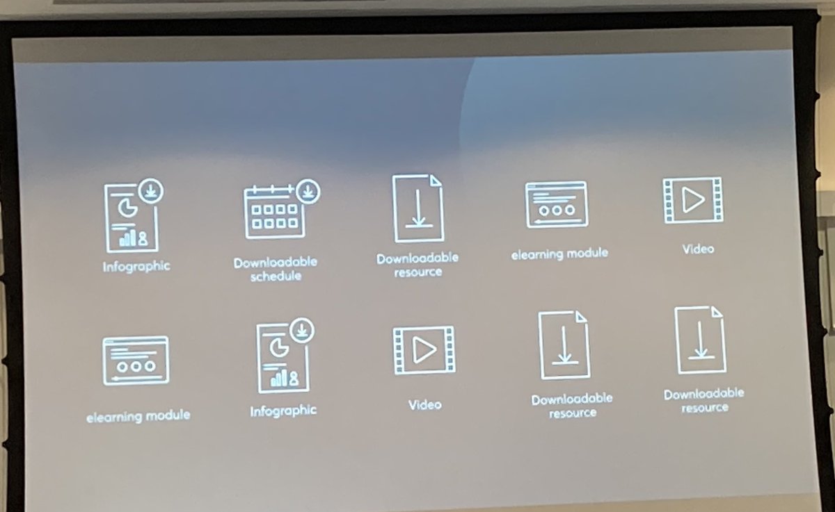 So many methods of chunking up and sharing learning and insights shared by Jez Anderson of @virtual_college in the session at #LEARNINGLIVE today