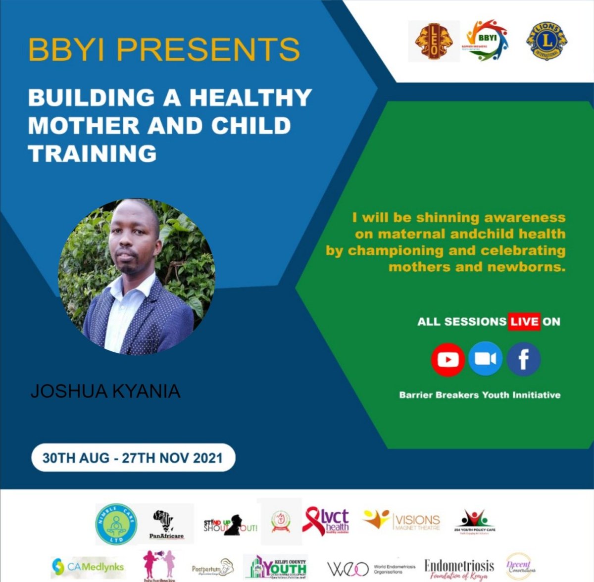 JoshuaKyania's tweet photo. Session 4 BHMC Training
Topic
✴️Family Planning Techniques and Healthy Timing and Spacing of Pregnancy
Speaker
@swabrabreik Swaleh Breik
✅ Obstetrician and Gynaecologist Based in Mombasa
#fertilityawareness
#HTSP
#familyplanning
#contraception
#SDG3
#BHMC2021 https://t.co/3nFLajKFq7