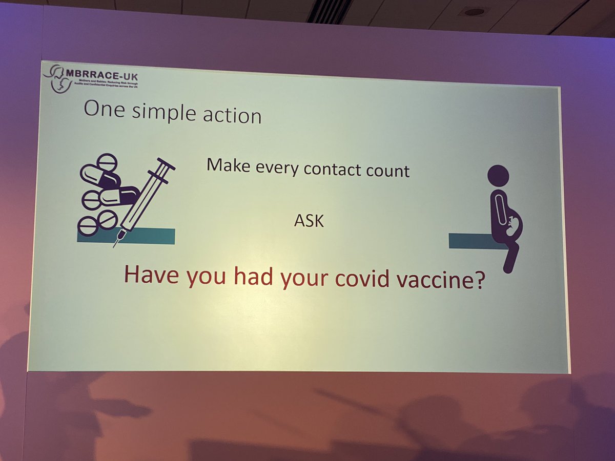 .@Marianfknight highlights #COVID19 risks to pregnant women ⚠️Highlighted message...make EVERY contact count ask “have you had your COVID vaccine”? #MatSafety2021