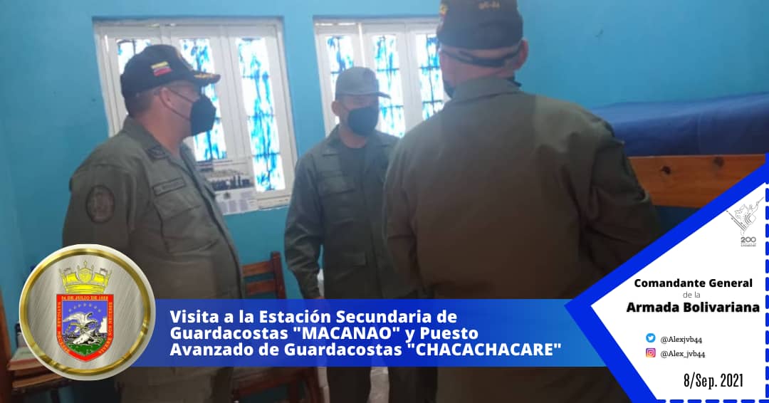 Alexjvb44's tweet photo. || Visité la Estación Secundaria de Guardacostas MACANAO @GCMacanao y el Puesto Avanzado de Guardacostas CHACACHACARE unidades adscritas al @AB_Gcpampatar, verificando sus Instalaciones, Operatividad y Bienestar del Personal.
@NicolasMaduro
@vladimirpadrino https://t.co/4wPUZpH8lV