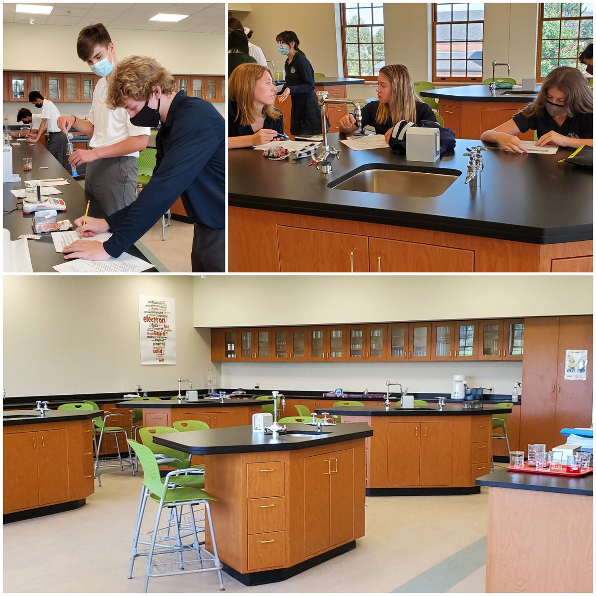 JillMcCarville's tweet photo. First Day of classes in this amazing new classroom. #ScienceHall @RNS1877 https://t.co/zBx58cVFjq