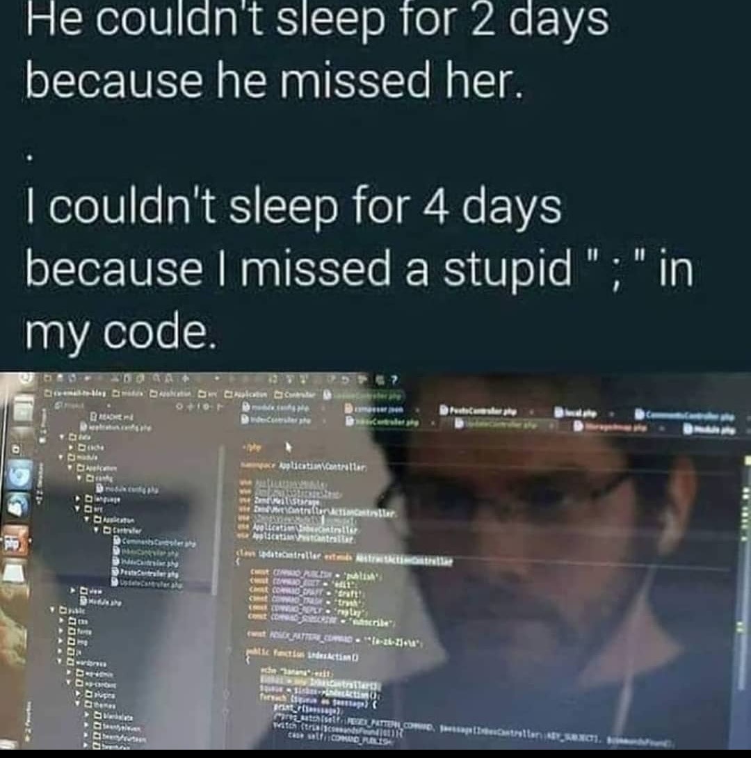 coderdudes's tweet image. Follow @coderdudes  for more
.
.
.
.
.
.
#codingmemes #programmingmemes #programmer #programminglanguage #stackoverflow #codingislife #windows #coder #codinglife #codinghumour #programminghumour #errors #funny #gaming #python #php #helloword #coding #security #bug