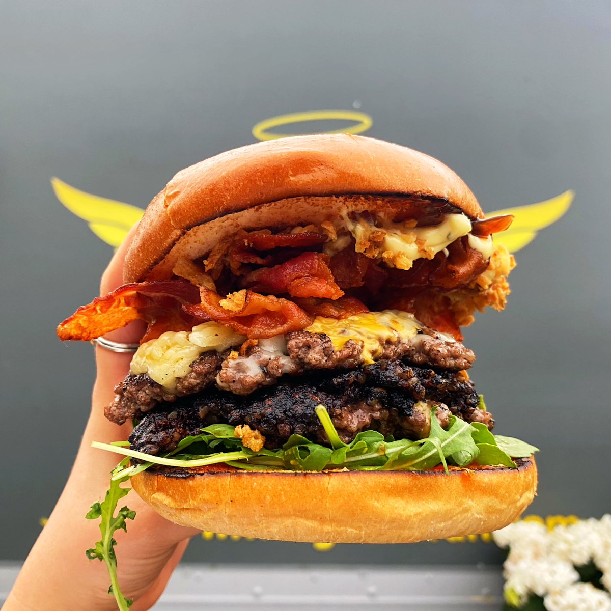 Introducing… The All Ireland Smash 🇮🇪💥 

For ONE WEEKEND ONLY : 

Prime Irish beef patty, traditional black pudding, smoked applewood cheese, sugar cured bacon, caramelised onions, rocket and sweet tomato relish served on a toasted brioche bun 🤩