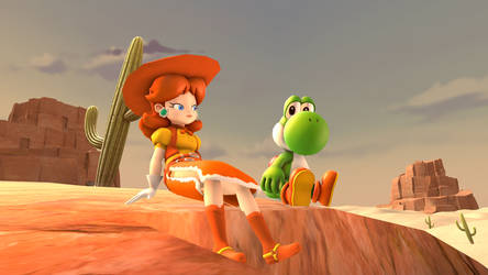 Art by zefrenchm found on Deviantart #PrincessDaisy