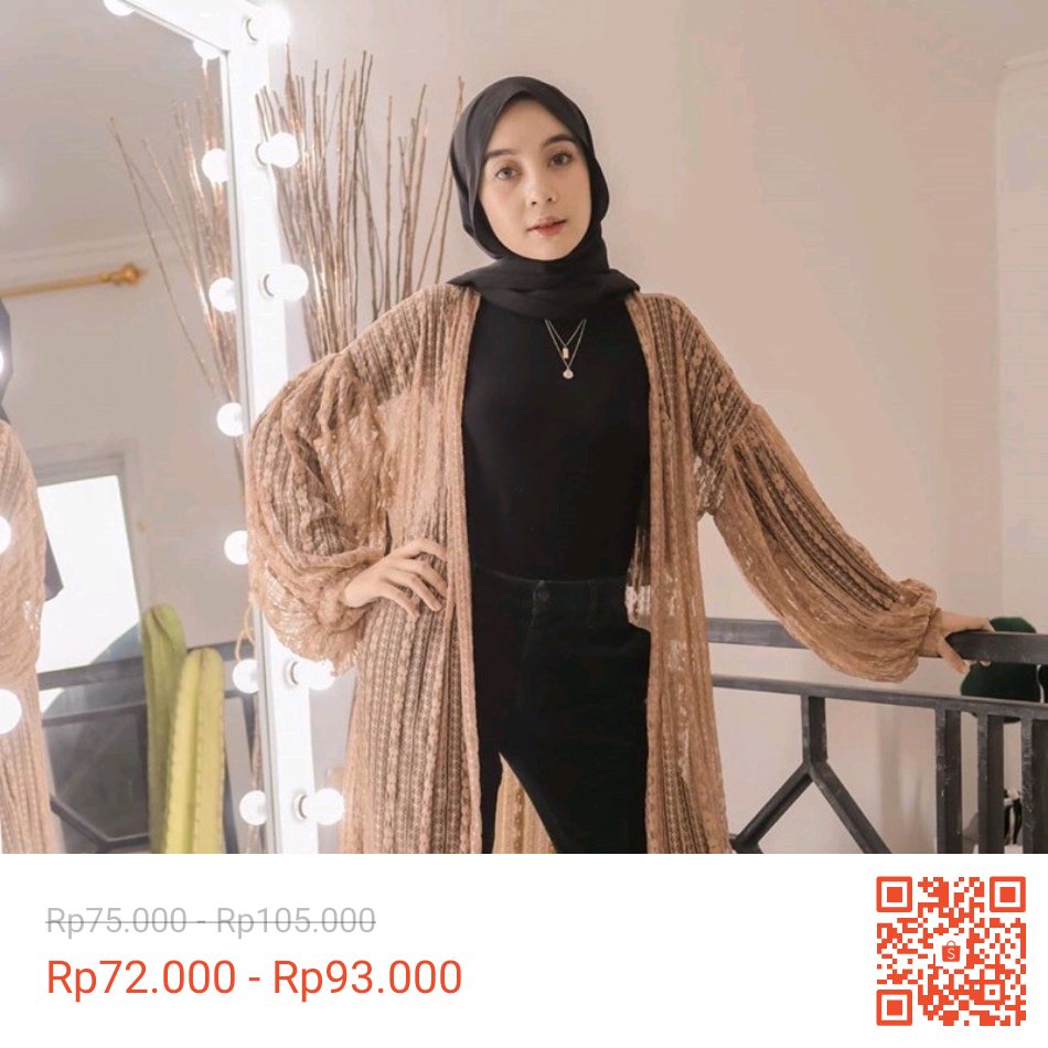 Temukan LONG OUTER BRUKAT NADIA IMPORT dengan potongan 11%! Hanya Rp72.000 - Rp93.000. Dapatkan segera di Shopee! shp.ee/pbqn3eb #ShopeeID