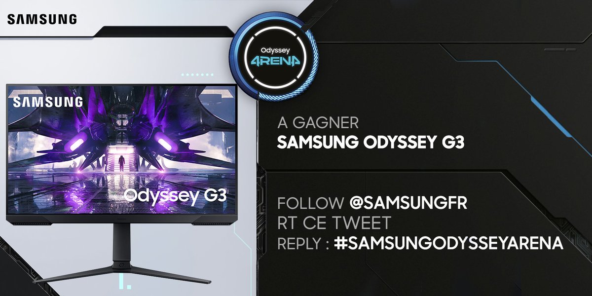 SamsungFR's tweet photo. On ne pouvait pas remettre ça sans vous régaler... 

Pour participer au tirage au sort 👇
✅ Follow @SamsungFR
✅ Rt ce tweet
✅ Commente #OdysseyArena https://t.co/EFoFMYpVSH