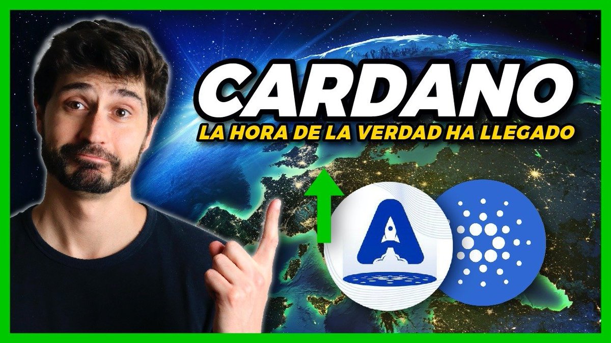 ÚLTIMAS NOTICIAS, LLEGA EL MOMENTO DECISIVO PARA CARDANO!! + ADAPAD la  última Gema de Cardano https://t.co/X0DPcZyWoL @ADAPadofficial @Cardano # Cardano #ADA
