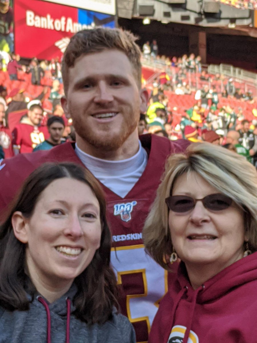 @Verizon @NFL #Verizon5GSuperfan + #Contest #NFLKickoff
Winning an auction through @AthletesForHope  for on the field passes for a Redskins game! Took my Mom with me since we are both lifelong fans!