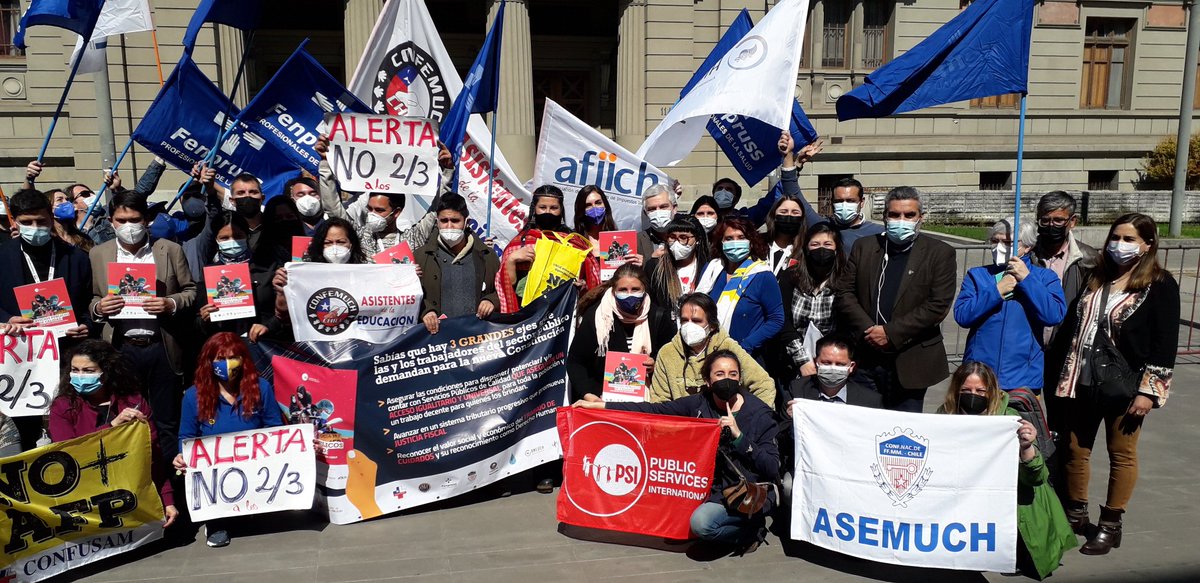 #NuevaConstitución 🔵 Sindicatos del sector público afiliados a la <a href="/ISPinteramerica/">PSI Interamérica</a> entregamos propuestas a las y los convencionales constituyentes. ¡Otro Chile es posible!