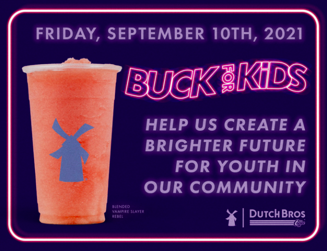 bgcarizona's tweet photo. Friday #coffeedate at Dutch Bros Coffee? We say YES! Get excited for Buck 4 Kids tomorrow! β $1 from every drink sold will be donated to Boys & Girls Clubs of the Valley. We hope to see you there! #BuckForKids #DutchBros #DBAZ @dutchbrosaz https://t.co/lQp2ra3Axs