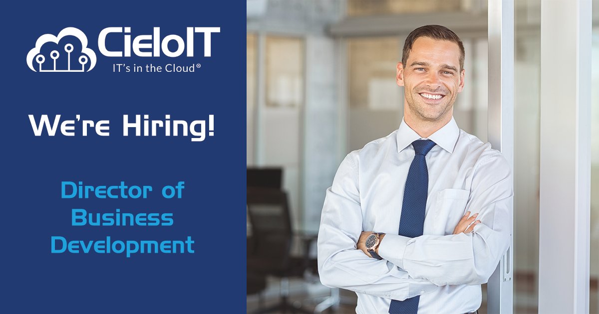CieloIOT's tweet photo. Looking to join a fun, fast-growth, Inc. 500, revenue-focused tech firm in the multi-unit franchise industry? Then join CieloIT as a member of the Business Development Team! #HiringNow #JoinOurTeam #TeamCielo #BusinessDevelopment

Apply today: https://t.co/pfcevWMRMv https://t.co/efnUcHM2cY